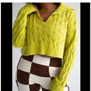 Anthro x Find Me Now Cher Knit Sweater Size small $118 Retail nwt